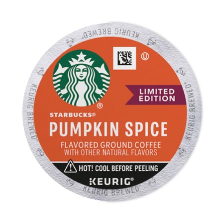 STARBUCKS Pumpkin Spice Coffee, K-Cups, PK88, 88PK 12412028